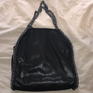 Metallic Suede and Chain Handbag from Soho, NY